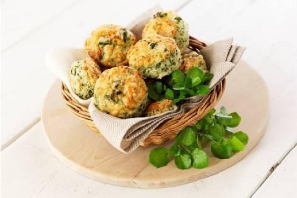 Watercress and Cheddar Scones