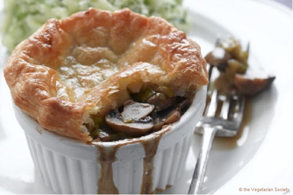 Ale and Mushroom Puff Pastry Pie