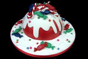 Christmas Candy Cake