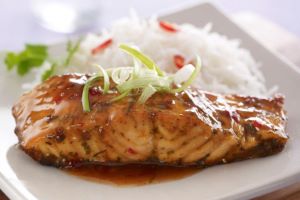 Thai Taste - Salmon with Sticky Chilli Sauce