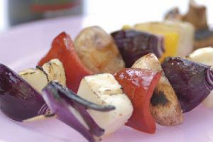 Good Oil - Haloumi Kebabs with Sesame Chilli Marinade