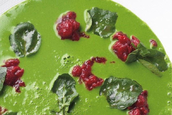 Watercress Soup with Cranberry - Tom Aikens