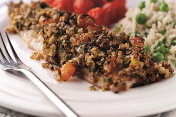 The Tasty Way to Managing Cholesterol - Oat Topped Mackerel with Roast Tomatoes