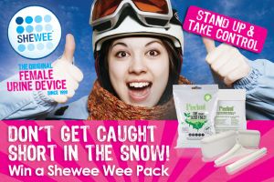 Win One of 10 Shewee 'Don't Get Caught Short in the Snow' Wee Packs