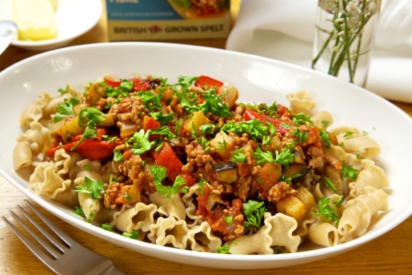 Spelt Pasta with Lamb Ragu