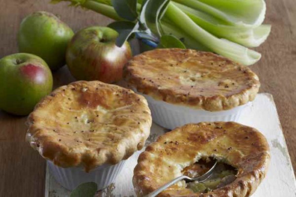 Pork, Cider, Sage and Apple Pies 