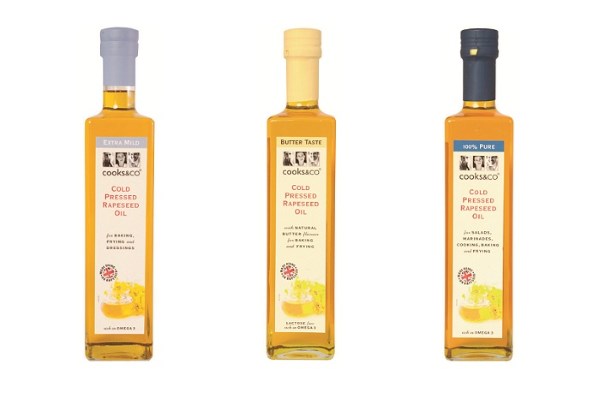 COOKS&CO Launches New 'Unique' Range of Rapeseed Oils