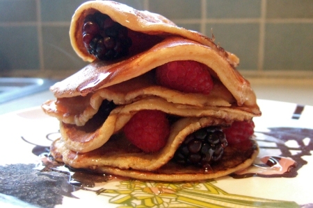 Shaken Udder Strawberry Pancakes