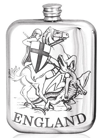 St George's Day Hip Flask