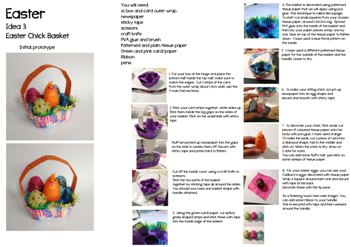 Egg 'n' Spoon Easter Chick Basket Instructions