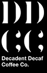 Decadent Decaf Coffee Co logo