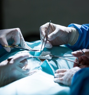 Surgeons operating